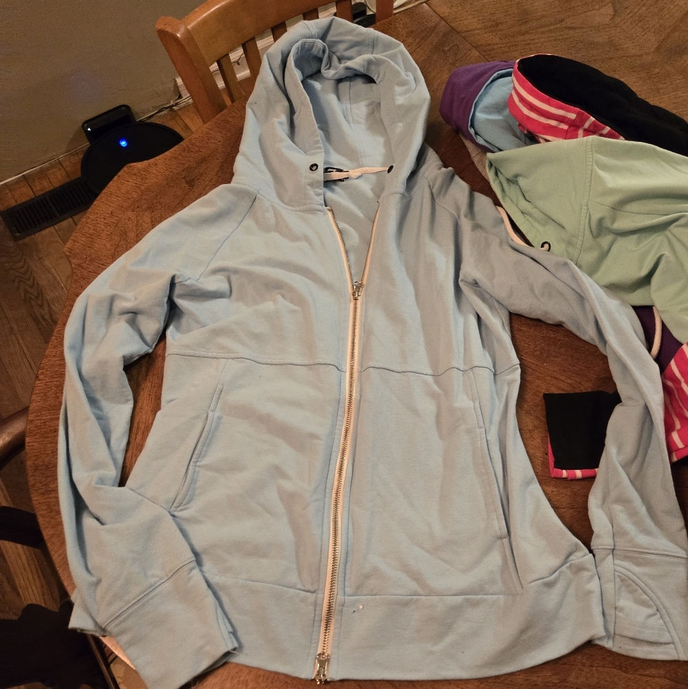 Women's 7 Degrees Full-Zip Hoodie – Light Blue